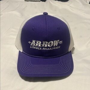 Purple and White snap back Cap